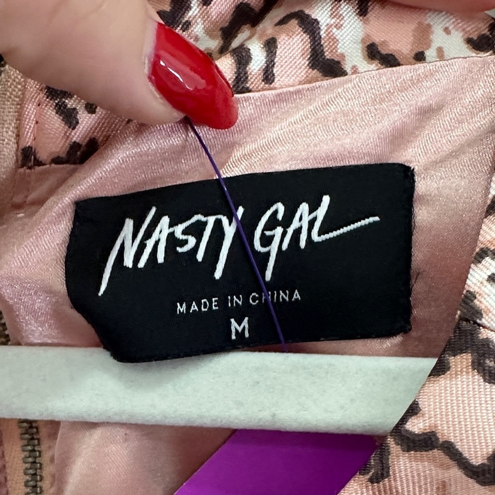 Nasty Gal Pink Animal Print Mini Dress - Picture 3 of 6